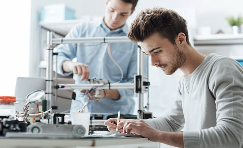 Person working with technology