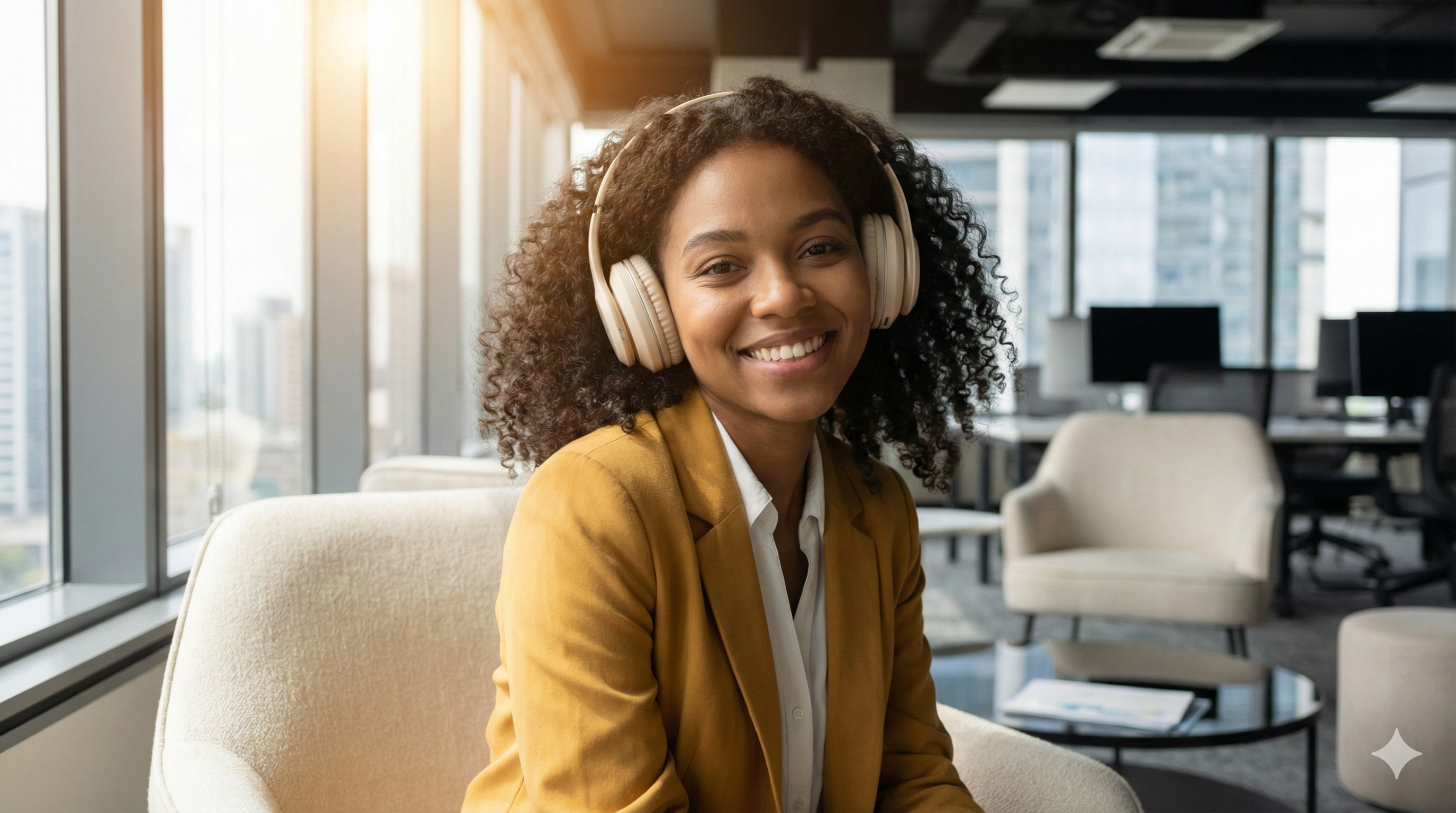 Professional in modern setting